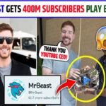மிஸ்டர் பீஸ்ட் (MrBeast) 40 கோடி சந்தாதாரர்களை எட்டியதற்கு யூடியூப் (You Yube) சிறப்பு அங்கீகாரம்.
